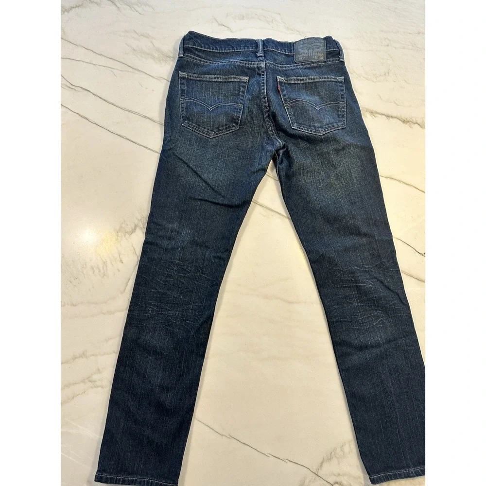 Levi's 511 Slim Fit Jeans Men's 32x30 Dark Wash Denim Pants Blue